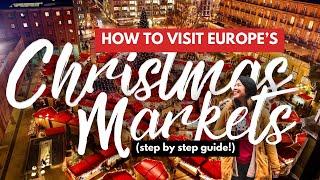 HOW TO PLAN A CHRISTMAS MARKET TRIP TO EUROPE (STEP BY STEP) FOR 1ST TIMERS | Tips + Free Planner!