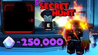 I Grinded and spent over 250k Gems Hunting For the Secret  (Anime Vanguards)