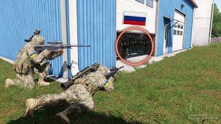 all dead, Ukrainian snipers managed to infiltrate the Russian soldiers' hideout