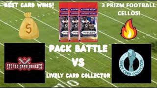 2021 Prizm Football CELLO Pack Battle vs LIVELY CARD COLLECTOR! 