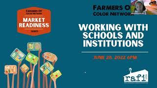 Market Readiness Webinar: Working with Schools and Institutions