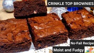 How to make Brownies | Fudge Brownie | Brownie Recipe | How To Get Perfect Crinkle Top On Brownies