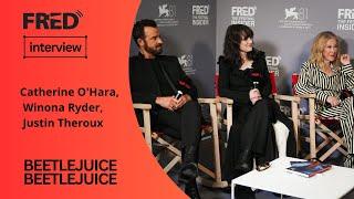 FRED's Interview: Catherine O'Hara, Winona Ryder, Justin Theroux- BEETLEJUICE BEETLEJUICE #venezia81