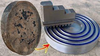 A lathe three jaw chuck new scroll plate making on lathe | Lathe chuck scroll plate thread making