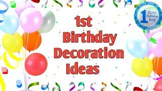 1st birthday Decoration ideas for baby boy | Birthday Decoration Ideas at Home | Bubblysdiary