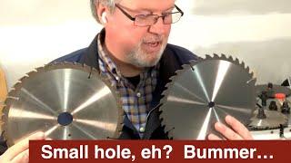 What's the deal with Shopsmith's 1 1/4" saw arbor?