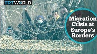 EU leaders visit Greek border to discuss migrant crisis