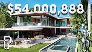 Inside a $54,000,888 Tropical Modern Mansion in Miami, Florida | Propertygrams House Tour