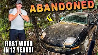 Cleaning The DIRTIEST Abandoned Car From The 90's!!