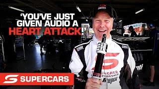 Larko's hilarious microphone blunder - Repco Mt Panorama 500 | Supercars 2021