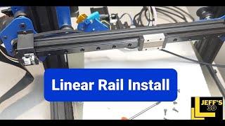 Linear Rail Install 3dprinter upgrade tronxy xy2-pro