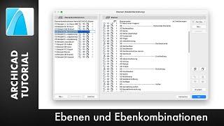 Ebenen und Ebenenkombinationen - ARCHICAD 20 [Tutorial Deutsch]