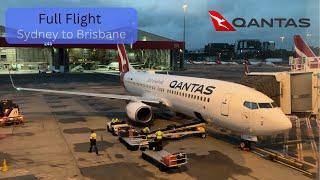 Full Flight - Sydney to Brisbane Qantas QF504 Boeing 737-800