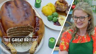 Rosie’s UNBELIEVABLE Christmas roast illusion cake | The Great Christmas Bake Off