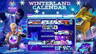 Winterland Event Calendar आ गया | Free Fire New Event | Ff New Event Today | Upcoming new event ff