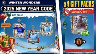 NEW YEAR 2025 REDEEM CODE & 4x GIFT PACKAGE FC MOBILE 25 | FREE 105 PELE WINTER WONDER FC MOBILE!