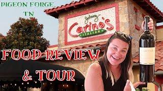 JOHNNY CARINO'S ITALIAN RESTAURANT PIGEON FORGE TN, FULL FOOD REVIEW & TOUR