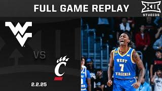 West Virginia vs. Cincinnati (2.2.25) Full Game Replay | 2024-25 Big 12 Men's Basketball