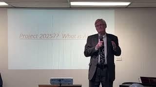 Project 2025? What is Ahead-Pastor Bill Hughes