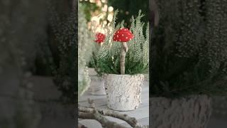 DIY-Fliegenpilze aus Tennisbällen #diy #herbstdeko #diyideen #diyprojects #diyhomedecor