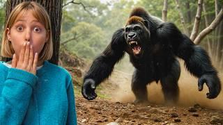A MAD GORILLA attacked us  Amelka Karamelka Dark Stories