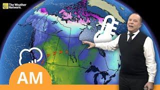 Canada's National Forecast: Stormy Systems Split the Country | #WeatherAM