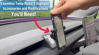 Essential Tesla Model 3 Highland Accessories and Modifications You'll Need!