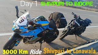 Long Ride Shivpuri to Lonawala || Day 1  Shivpuri to Indore