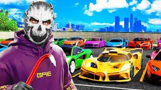 I Stole 100 Cars in GTA 5 RP