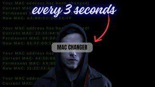  Kali Linux: Auto-Change MAC Address Every 3 Seconds ⏳ | MAC Spoofing Tutorial 2025 [NEW METHOD] 