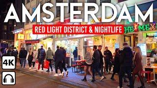 Enjoy Amsterdam's Nightlife  4K Walking Tour | Best Spots like a LOCAL!