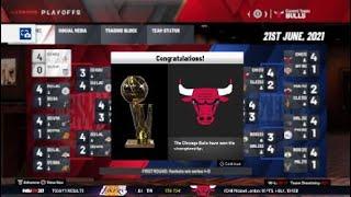 NBA 2K20_НБА сезон 2021 финал Лос-Анджелес Лэйкерс - Чикаго 7 матч 4ч