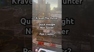 Kraven The Hunter Movie Quick Thought & Post credits - Non Spoiler 2024 Dec 12