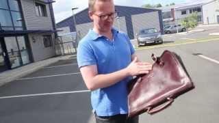 Maxwell Scott Leather Briefcase VS 2 Tonne Land Rover