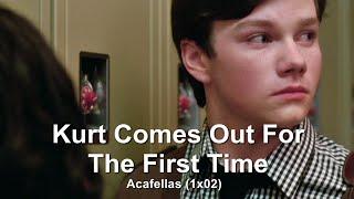 GLEE- Kurt Comes Out To Mercedes | Acafellas [Subtitled] HD