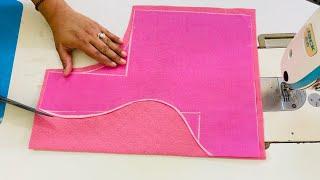 Super easy designer blouse neck design | Blouse back neck design cutting and stitching