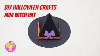 Origami Mini Halloween Witch Hat | Halloween Decoration Crafts | 万圣节手工