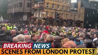 BREAKING NEWS: SCENES FROM LONDON PROTEST WHERE RIOT POLICE TURN UP