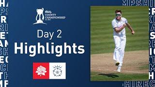 Dawson In Control With Century & Four-For | Lancashire v Hampshire - Vitality CC, Day Two Highlights