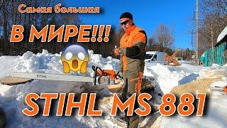 Бензопила STIHL MS 881 - гигант среди бензопил. Как такой работать - покажу и расскажу!