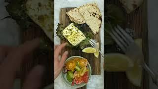 How to Make Baked Feta in Fig Leaves. #short