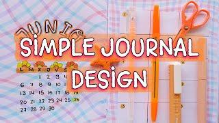 SIMPLE and EASY BULLET JOURNAL DESIGN for BEGINNERS and STUDENTS  BUJO DECORATION IDEAS