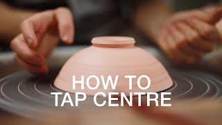 How to Tap Center Pots on the Wheel