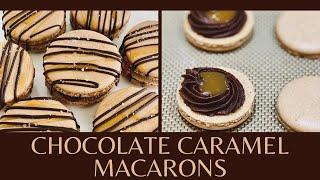 Chocolate Macarons With Salted Caramel Swiss Method