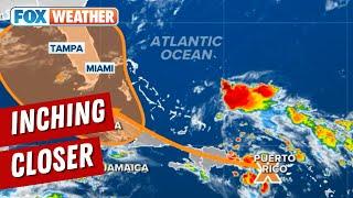 Florida Faces Increased Flood Threat As Forecast Path Of Atlantic Disturbance Eyes Gulf Of Mexico