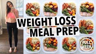 WEIGHT LOSS MEAL PREP FOR WOMEN (1 WEEK IN 1 HOUR)