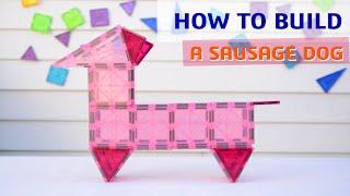 Magnetic Tiles Ideas - SAUSAGE DOG