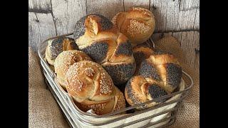 Mohn- / Sesamzöpfe. Wir kaufen keine Brötchen mehr, ich backe selber. -Thermomix® TM31® /TM5® / TM6®