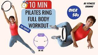 10 MIN PILATES RING WORKOUT – full body MAGIC CIRCLE exercise training (no repeat)