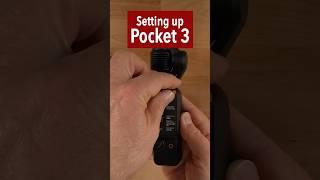 Setting up DJI's Osmo Pocket 3  #DJI #VloggingGear #osmopocket